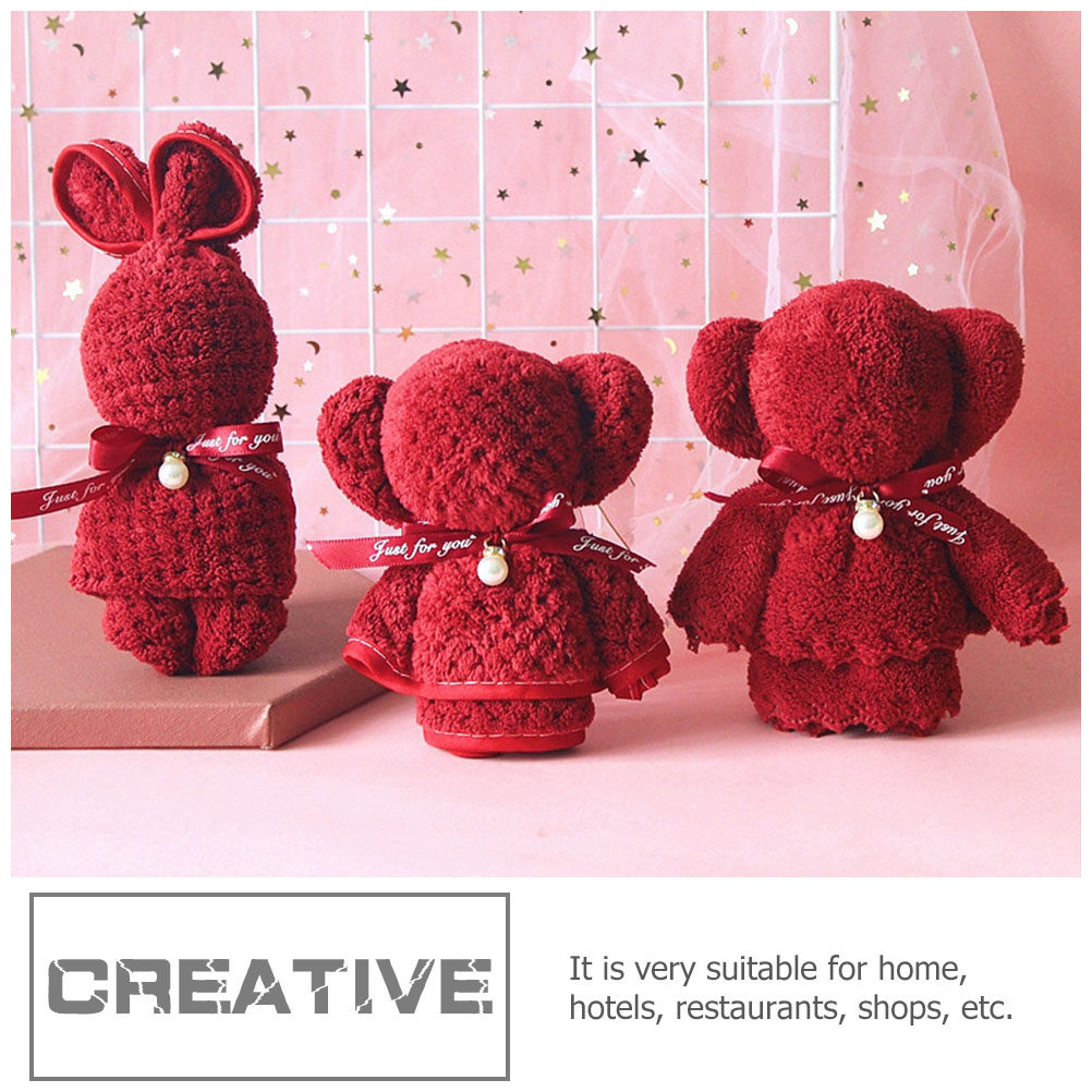 Home Textiles Towel Set - 3Pcs Adorable Bear Towels Premium Quality