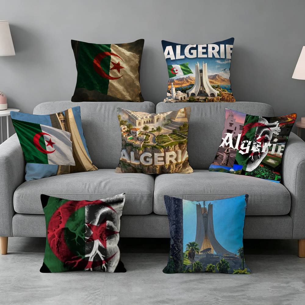 Home Textiles Definition - Algeria Flag-g Pillow cover gift High