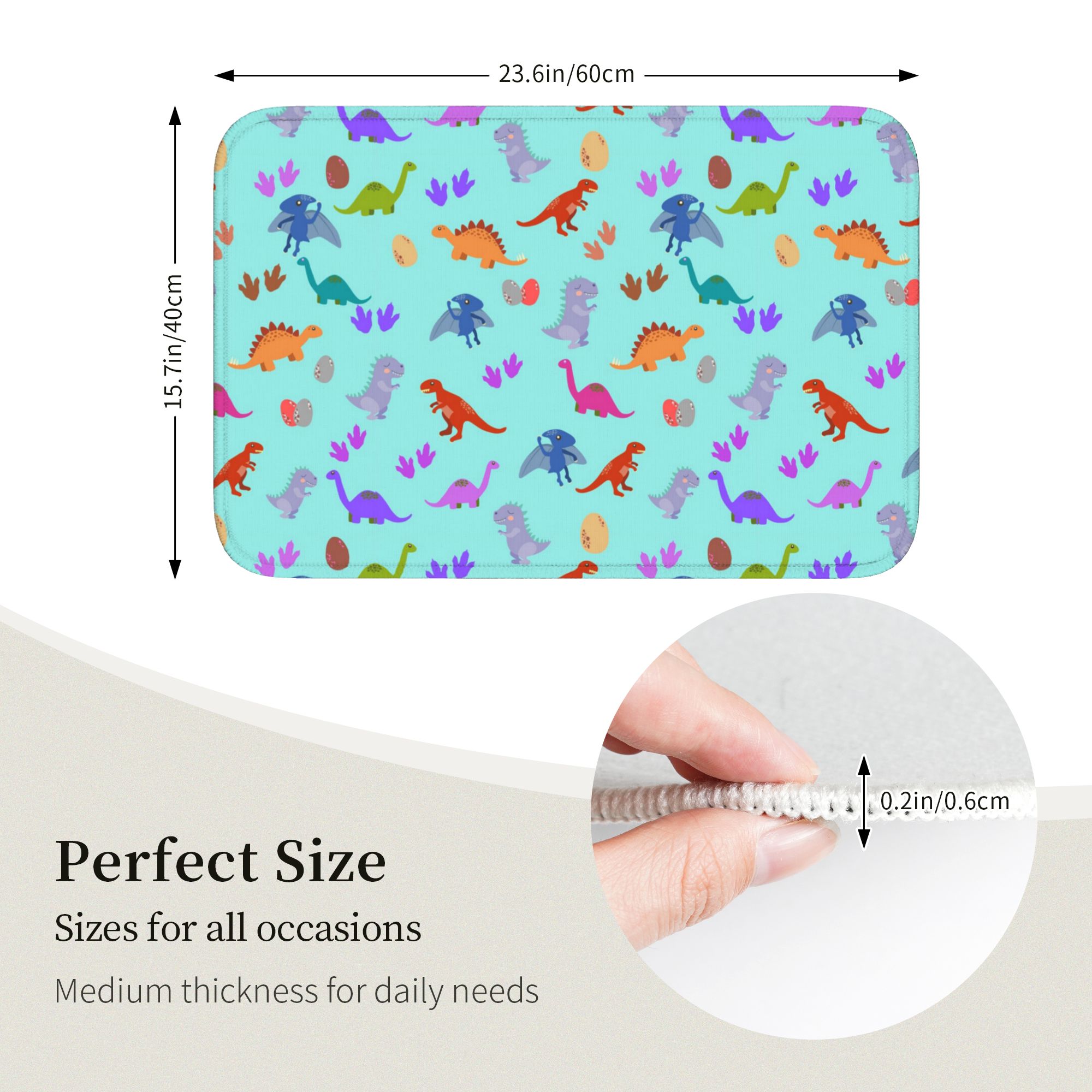 Dinosaur Land Cute Dino Patter - Home Landing Textiles บทวิจารณ์และราคา
