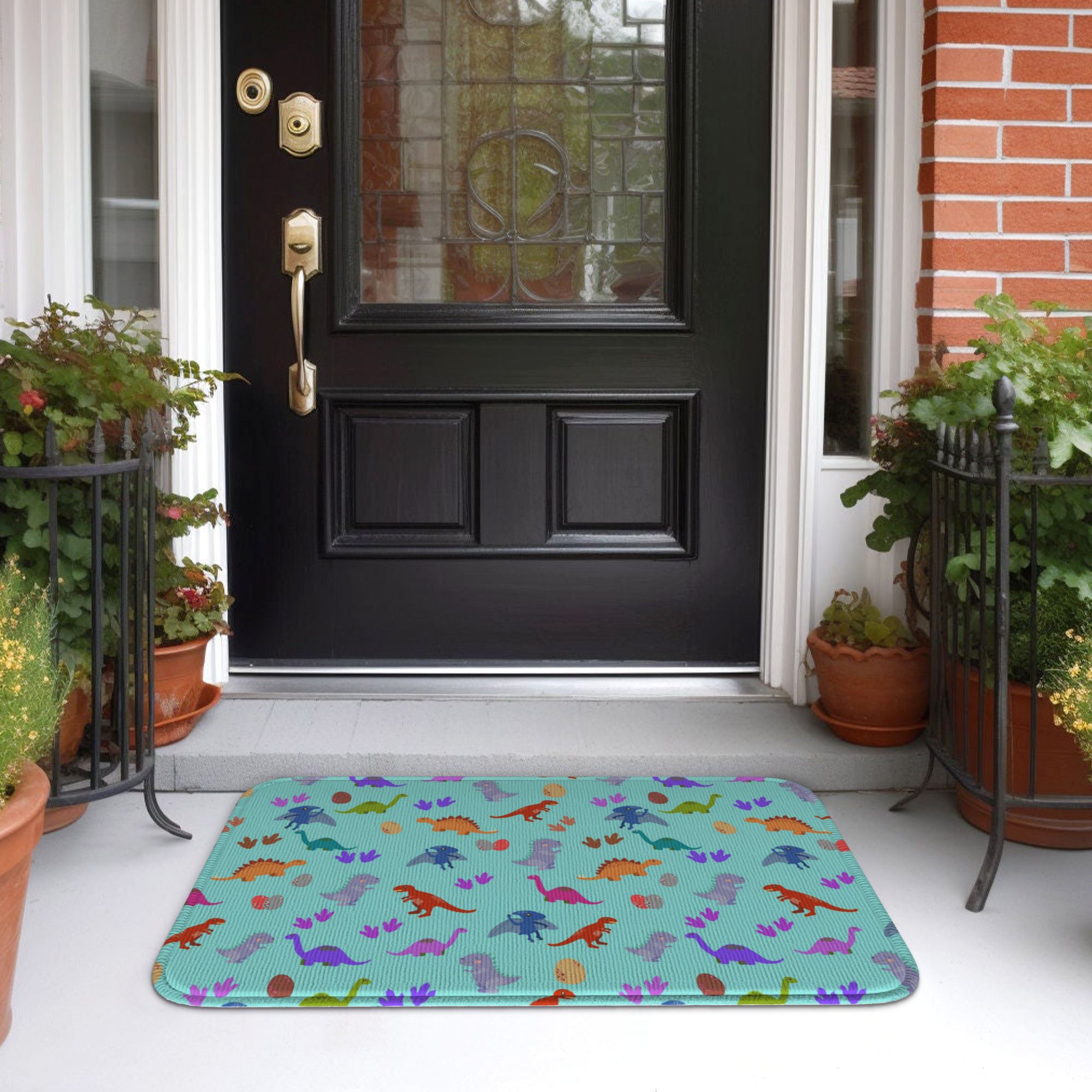 Dinosaur Land Cute Dino Patter - Home Landing Textiles บทวิจารณ์และราคา