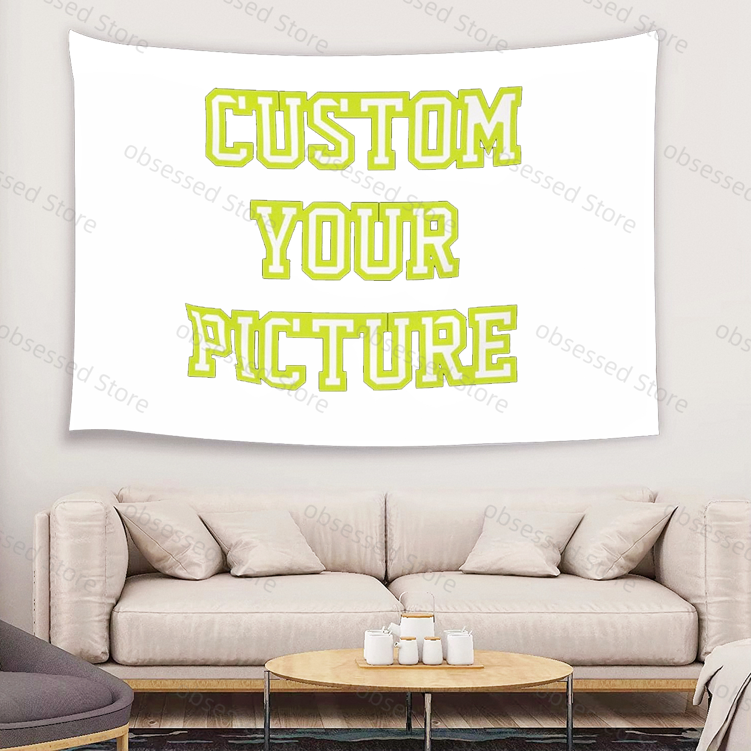 Customized tapestry printing f - Home Textiles And Decor บทวิจารณ์และราคา
