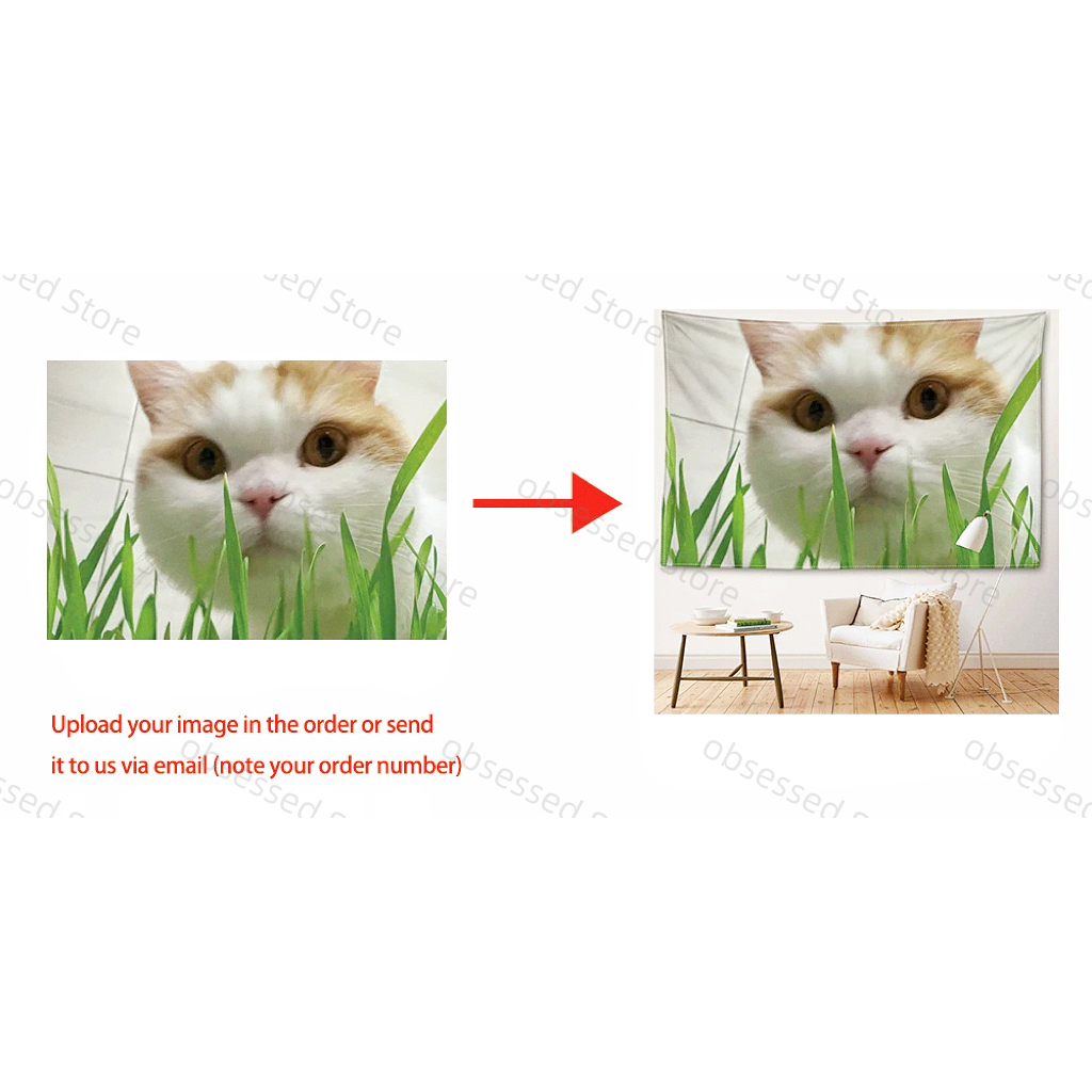 Customized tapestry printing f - Home Textiles And Decor บทวิจารณ์และราคา