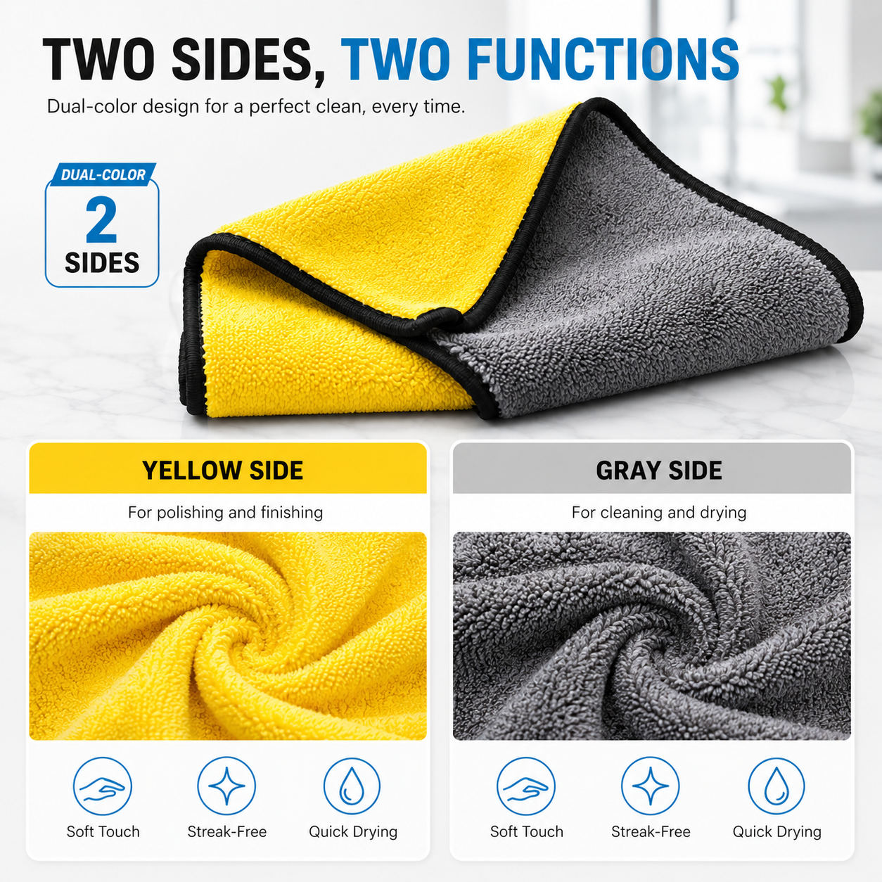 3/5/10PCS Microfiber Cleaning  - Home Textiles Towel Set บทวิจารณ์และราคา