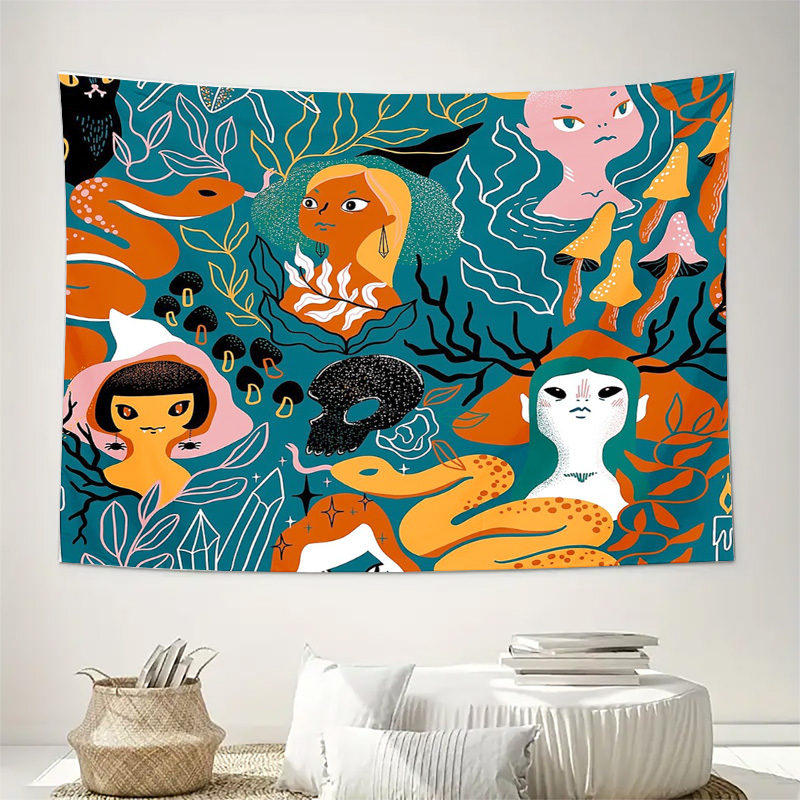 Dreamy Forest Tapestry Wall Ha - Home Landing Textiles บทวิจารณ์และราคา