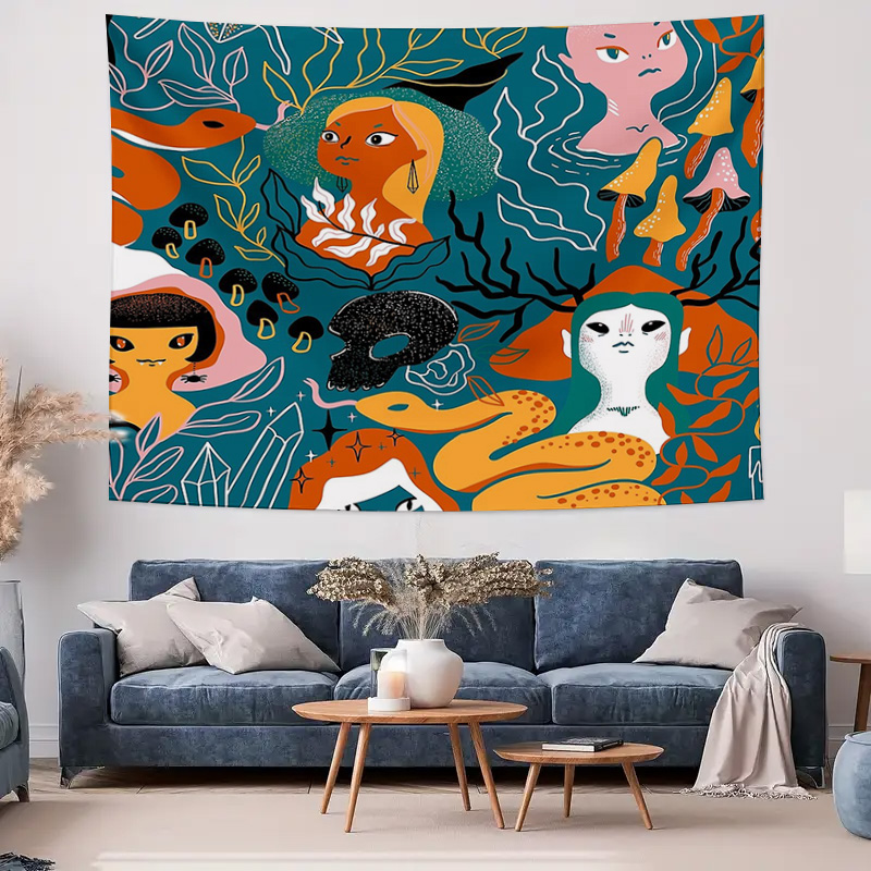 Dreamy Forest Tapestry Wall Ha - Home Landing Textiles บทวิจารณ์และราคา