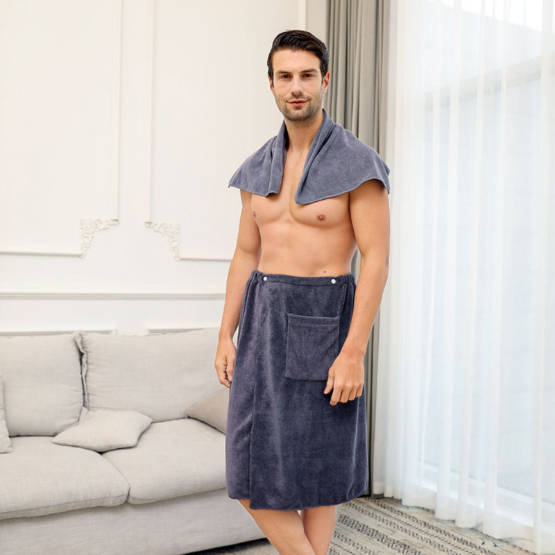1 Set Man Wearable Microfiber  - Home Textiles Towel Set บทวิจารณ์และราคา