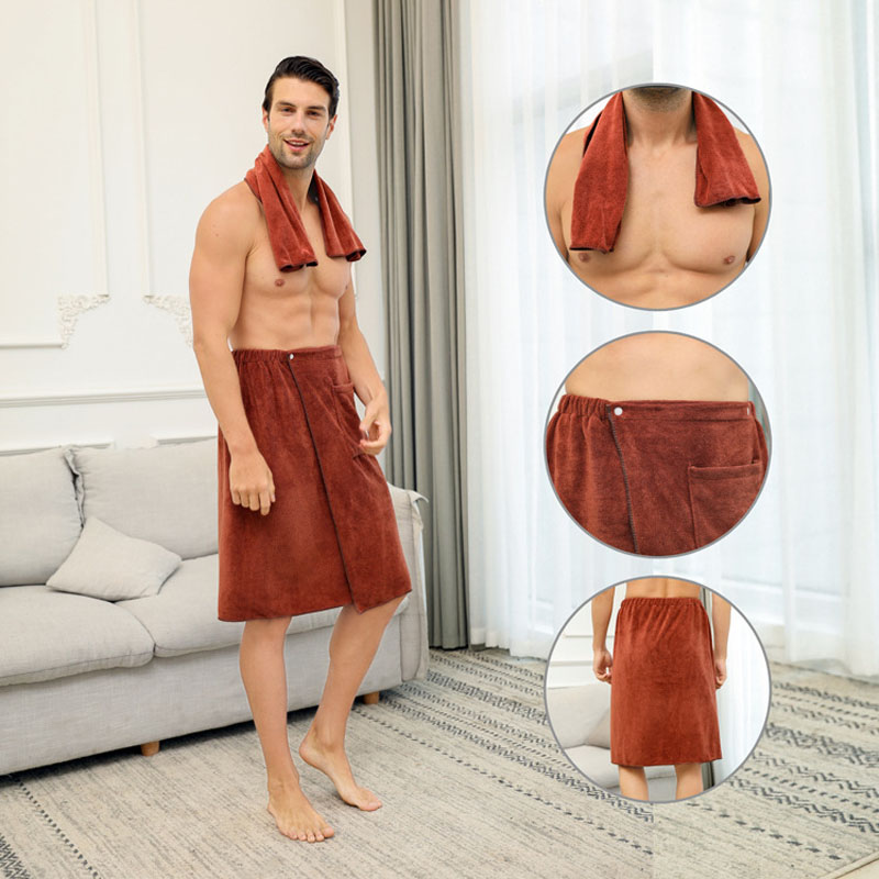 1 Set Man Wearable Microfiber  - Home Textiles Towel Set บทวิจารณ์และราคา