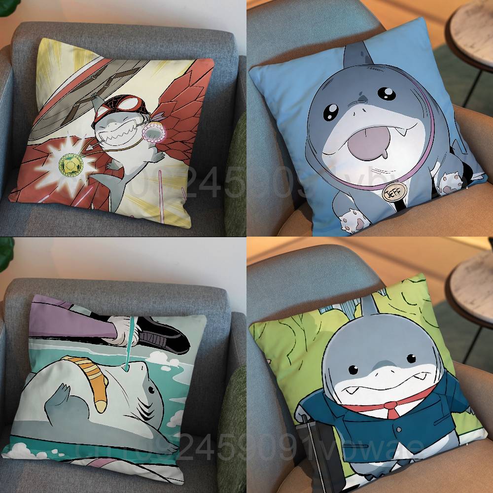 Land Shark cute Jeff Pillow Ca - Home Landing Textiles บทวิจารณ์และราคา