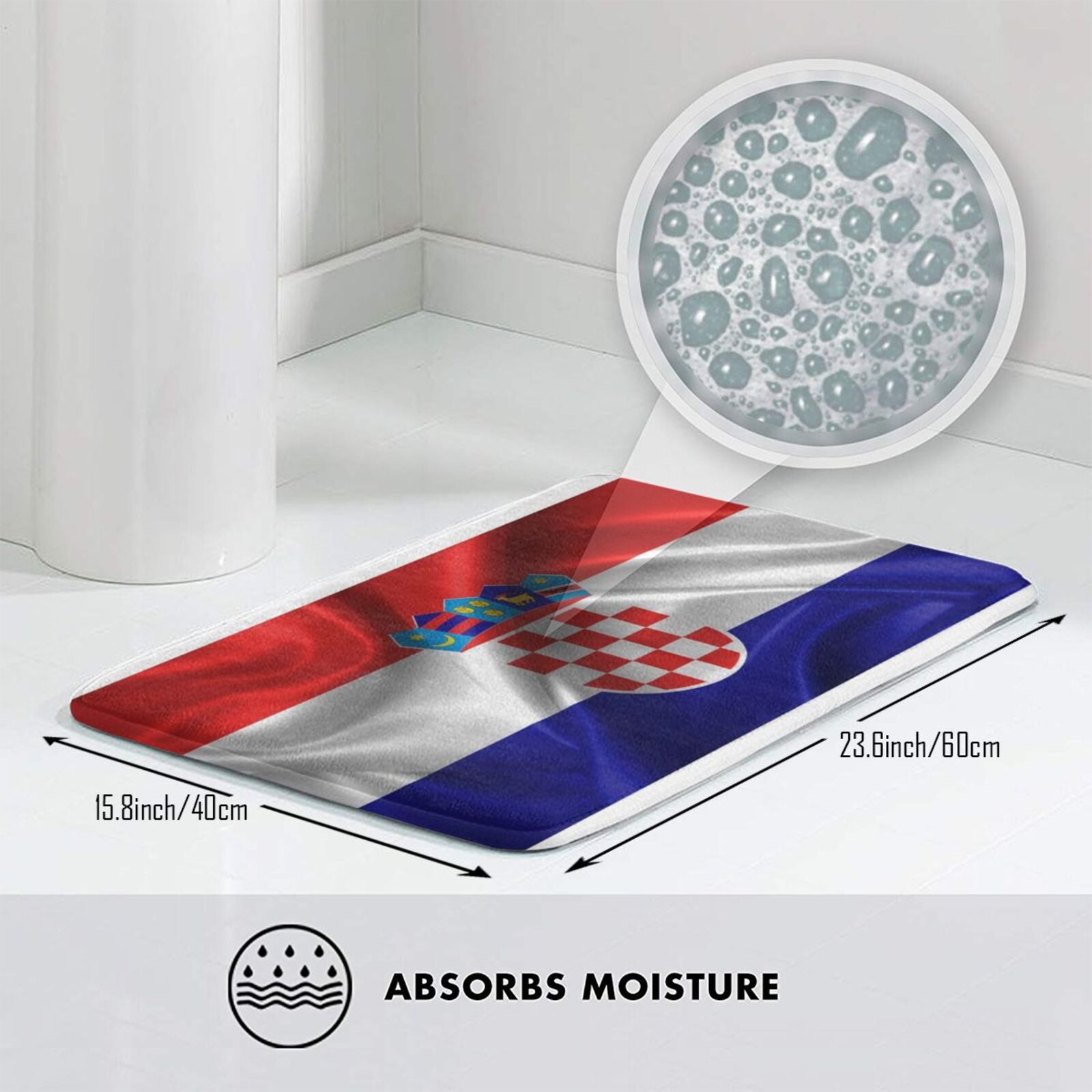Croatia Soft Non-Slip Mat Rug  - Home Landing Textiles บทวิจารณ์และราคา