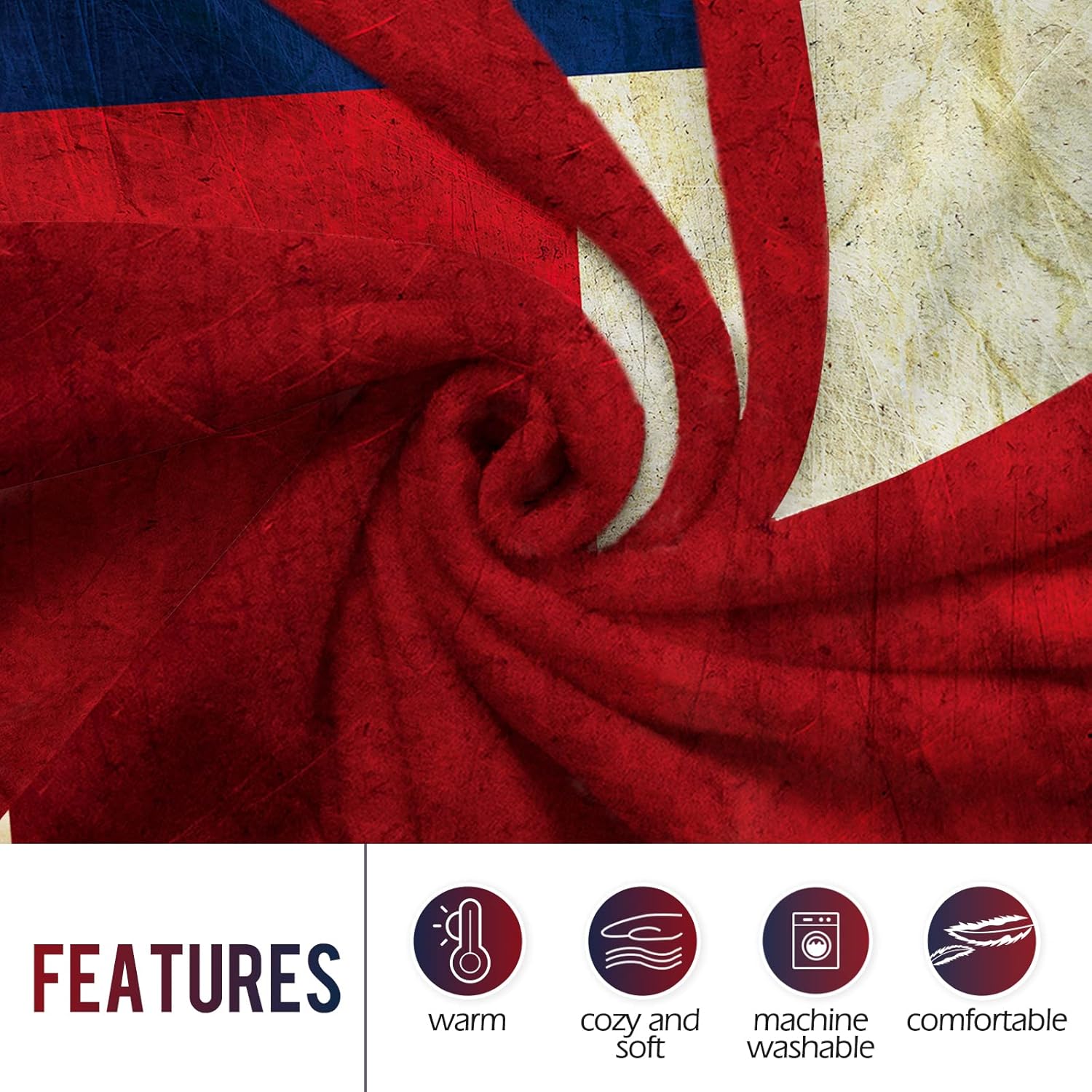Levens Texas Flag Throw Blanke - Home Textiles And Decor บทวิจารณ์และราคา
