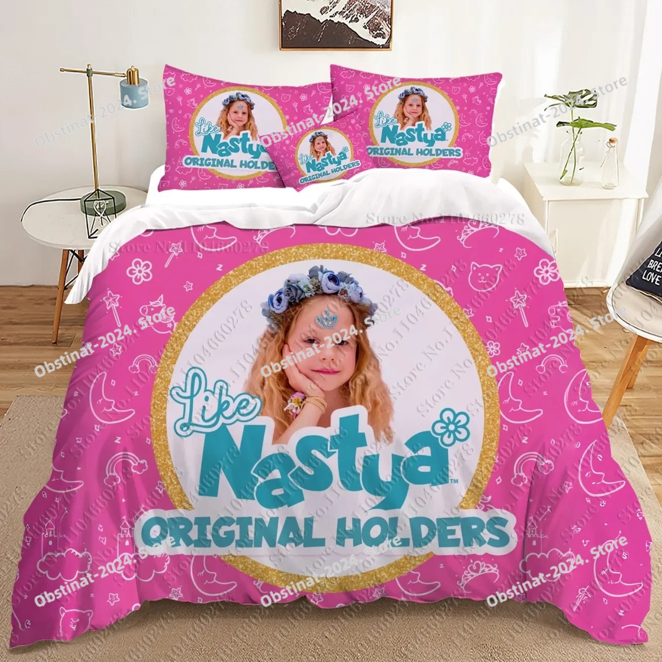 fashion Anime Nastya 3D Beddin - Home Textiles Classic Fashion บทวิจารณ์และราคา