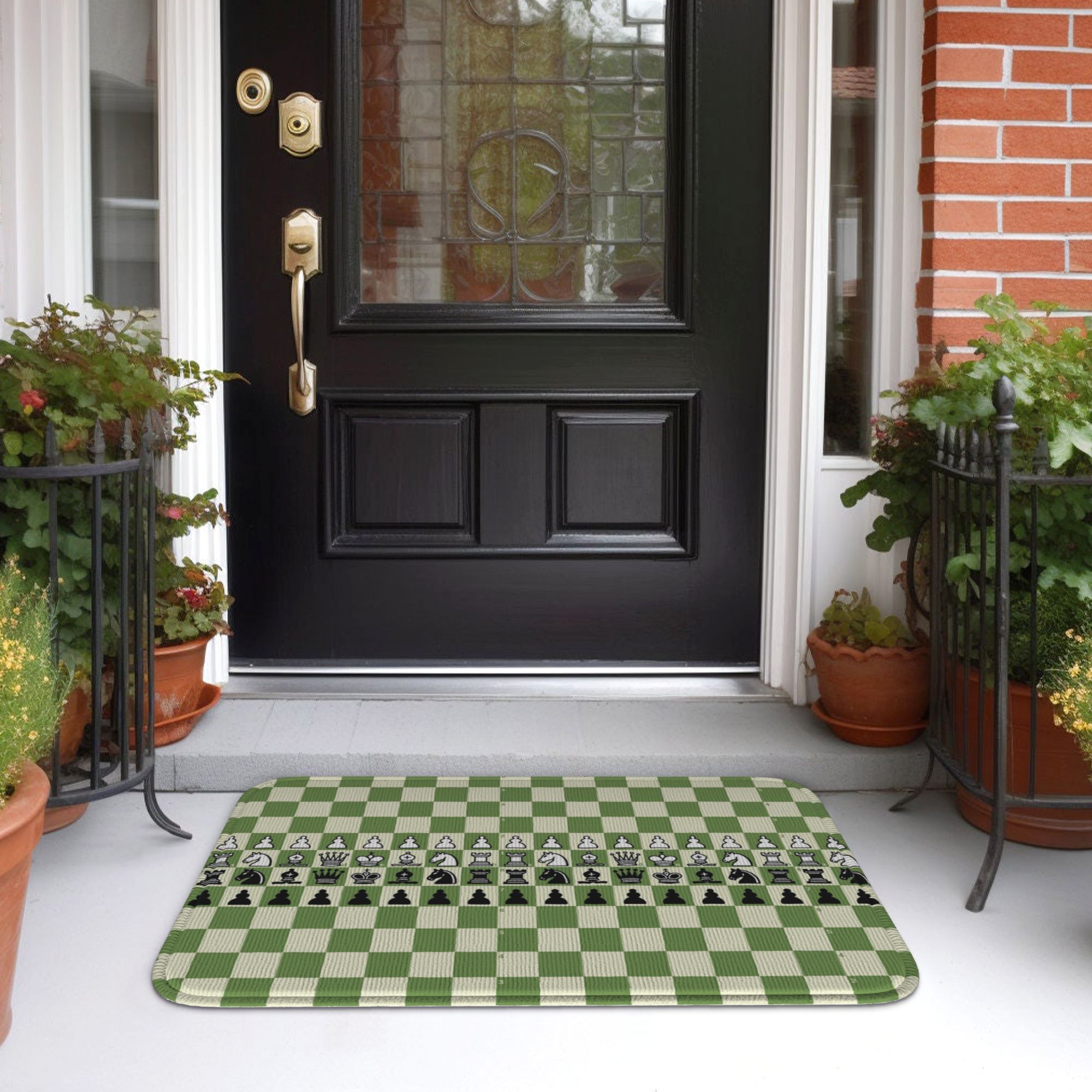 Chess com ChessBoard Doormat A - Home Textiles Com บทวิจารณ์และราคา