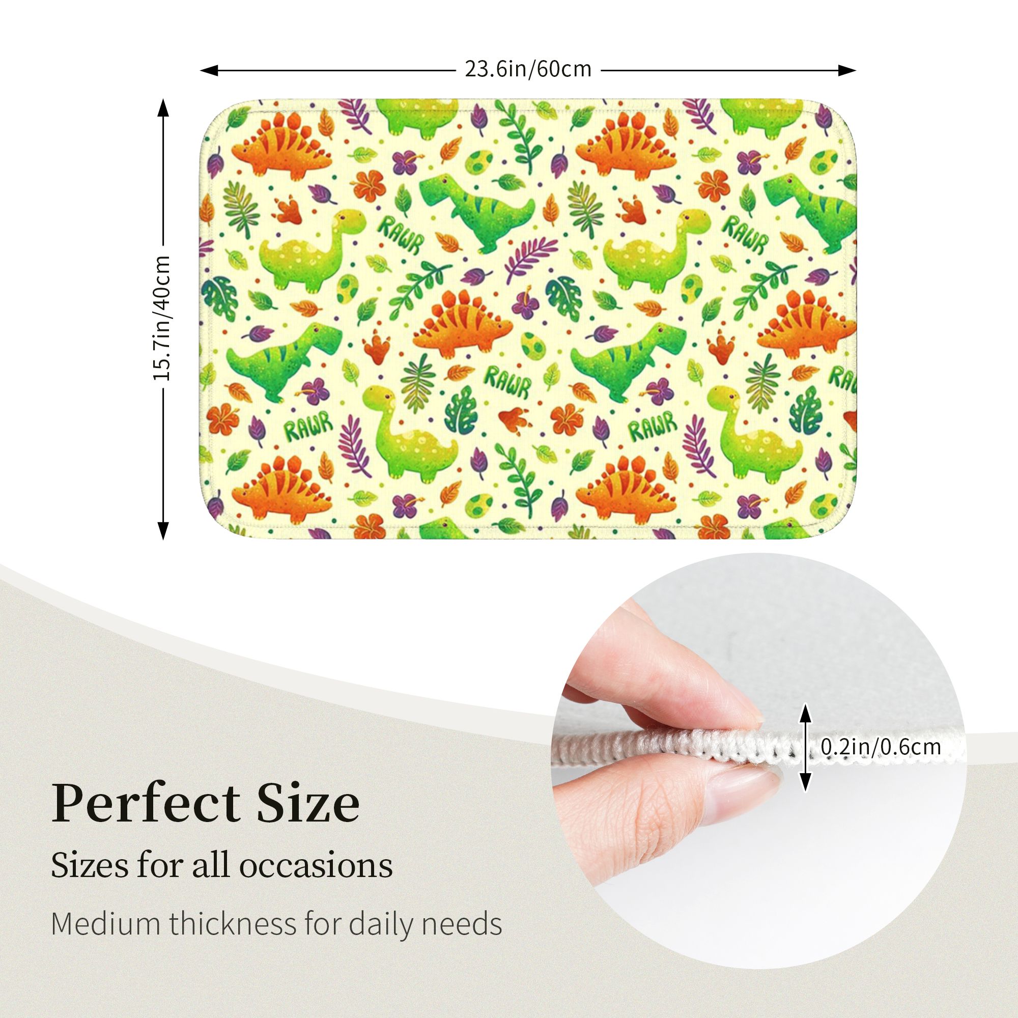 Dinosaur Land Cute Dino Patter - Home Landing Textiles บทวิจารณ์และราคา
