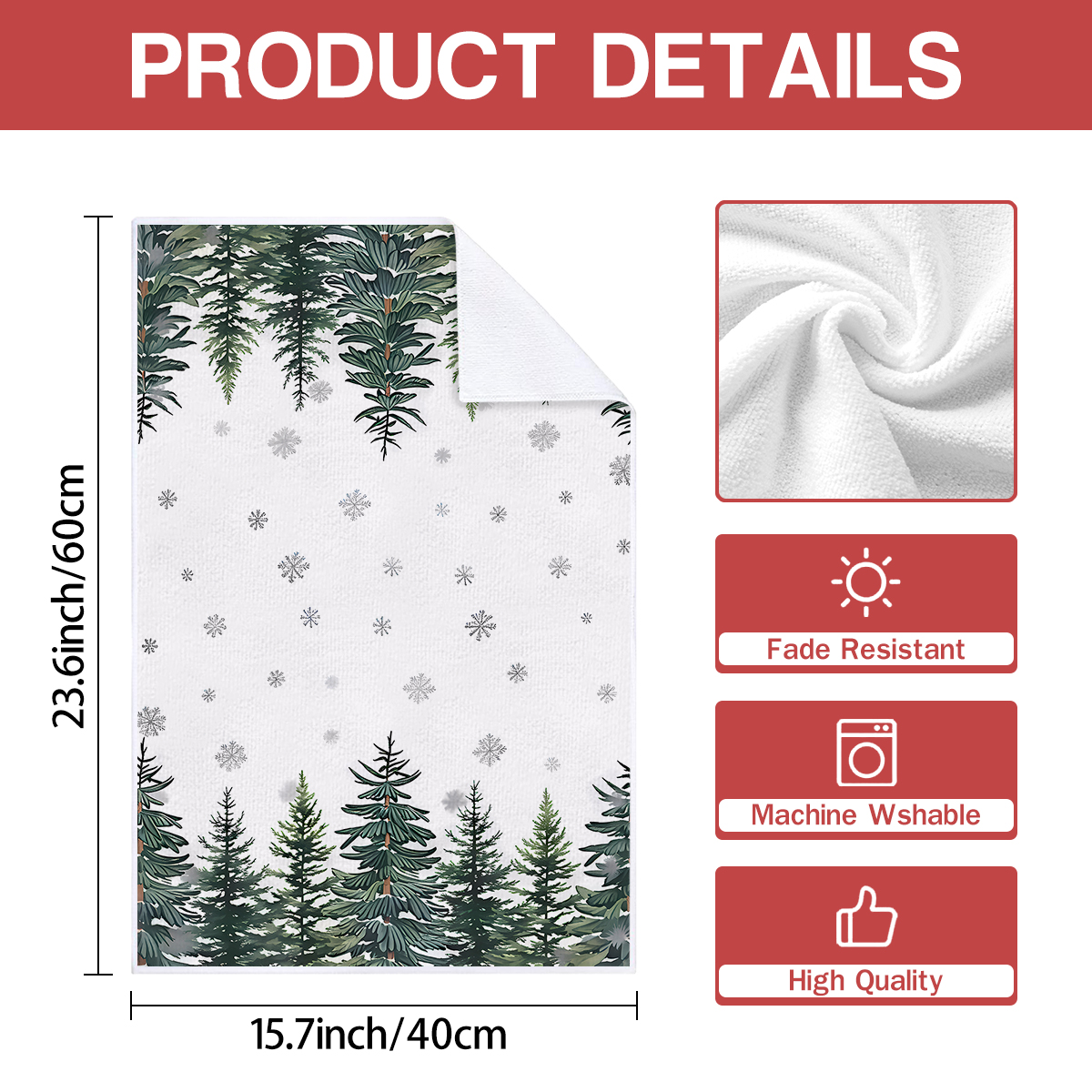 2/4/pcs Christmas Kitchen Towe - Home Textiles Towel Set บทวิจารณ์และราคา