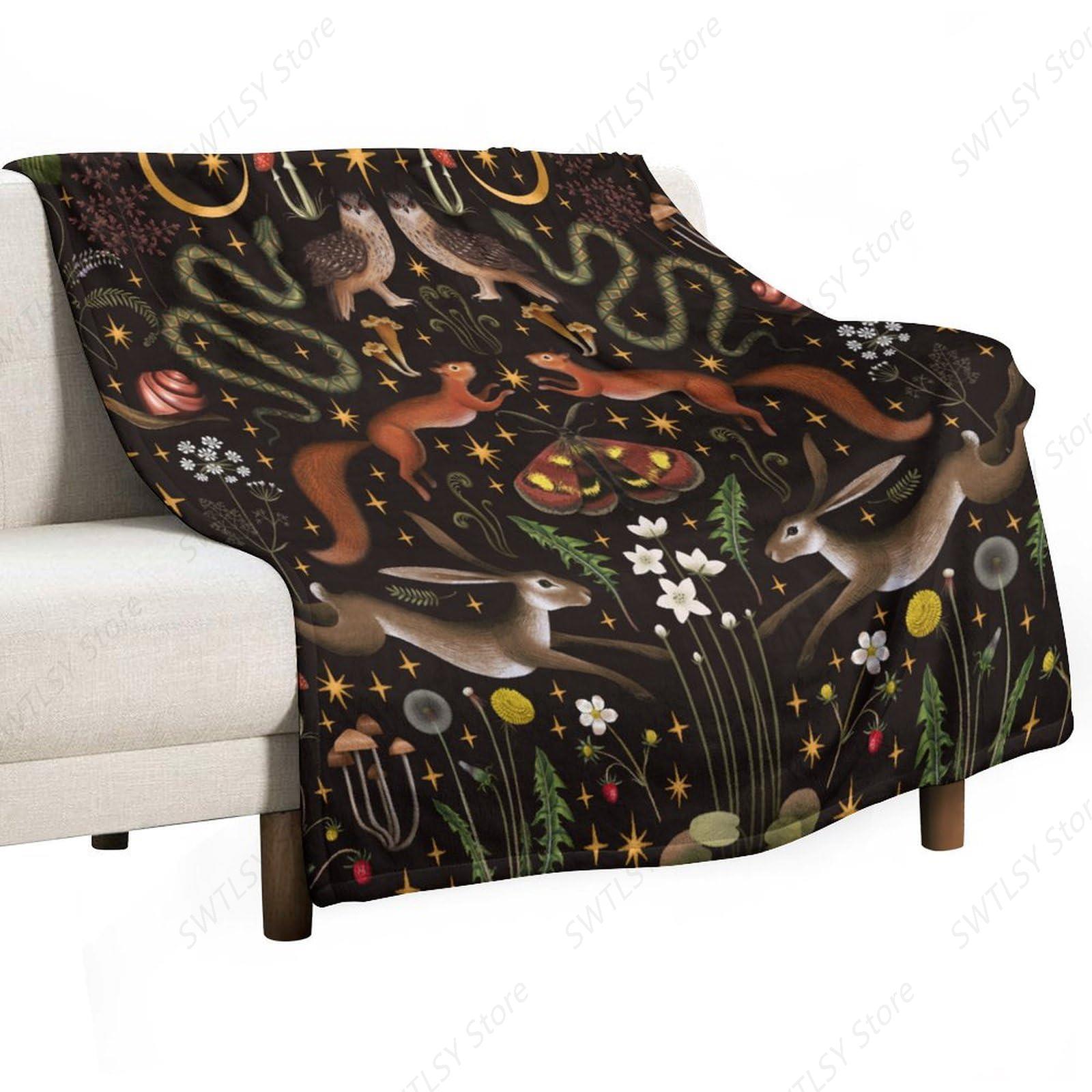 Rustic Forest Throw Blanket, F - Home Landing Textiles บทวิจารณ์และราคา