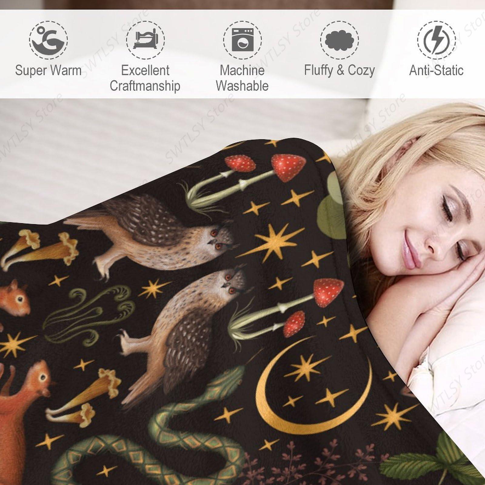 Rustic Forest Throw Blanket, F - Home Landing Textiles บทวิจารณ์และราคา