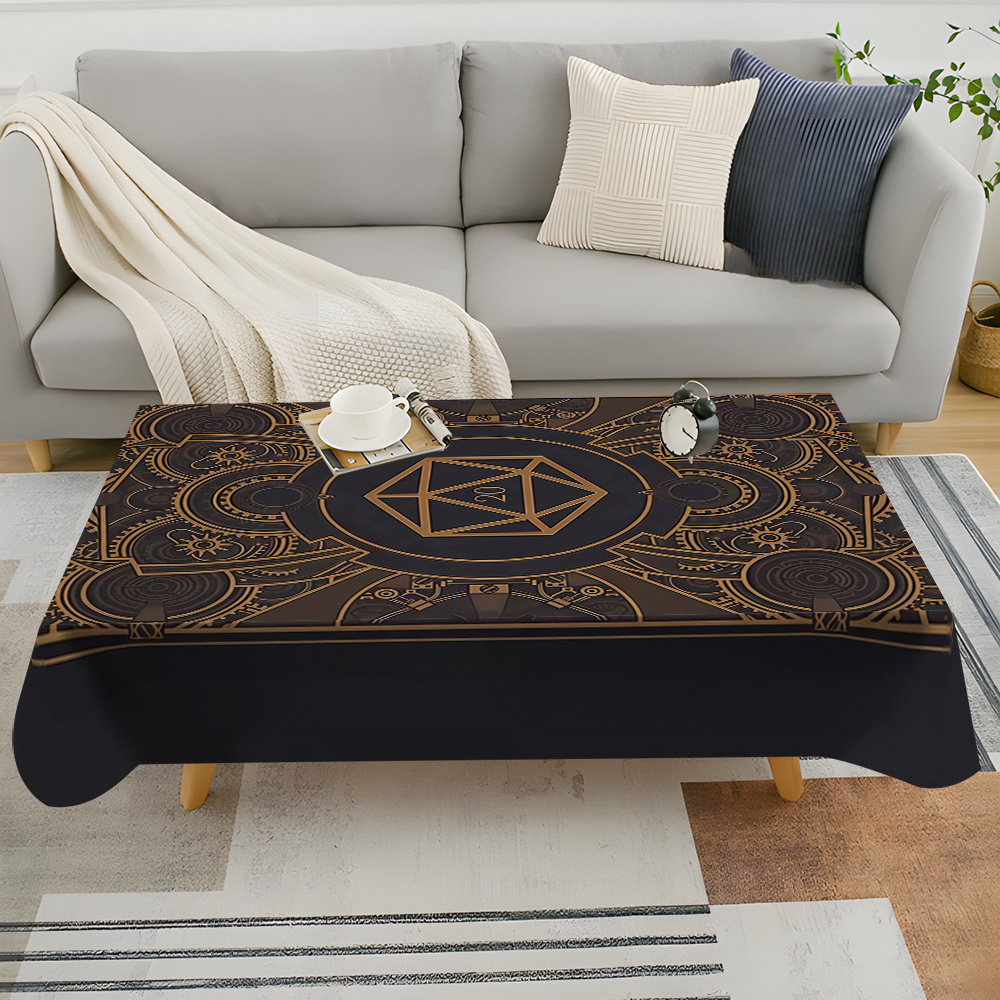 Steampunk Black Golden Gear Pa - Home Textiles And Decor บทวิจารณ์และราคา