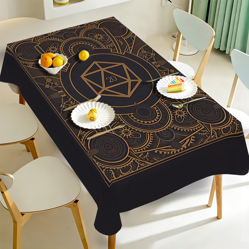 Steampunk Black Golden Gear Pa - Home Textiles And Decor บทวิจารณ์และราคา