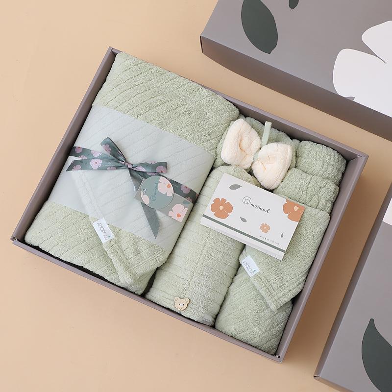 Soft Absorbent Coral Fleece To - Home Textiles Towel Set บทวิจารณ์และราคา