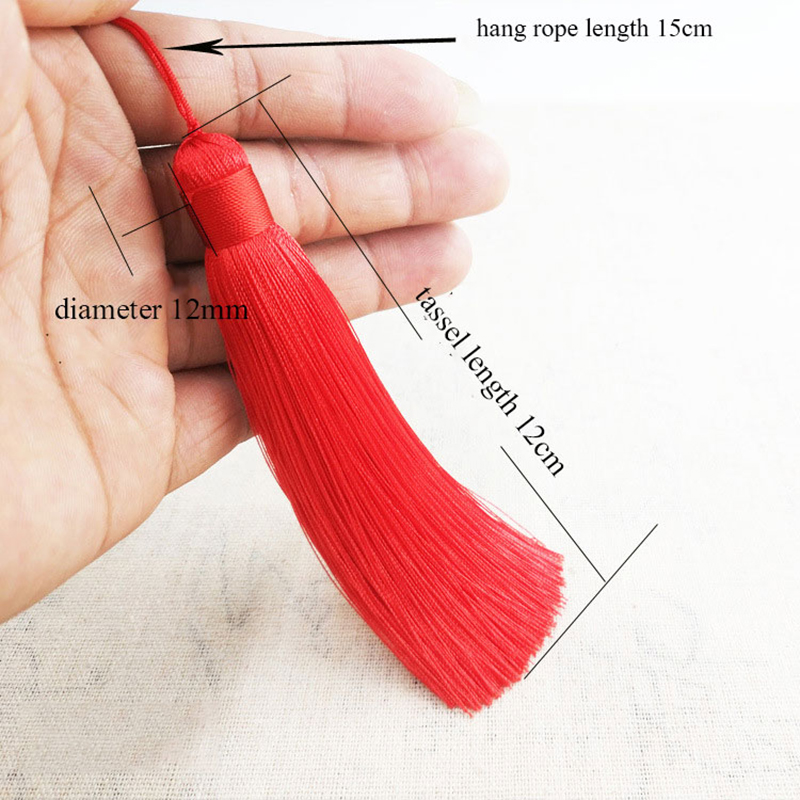 1Pcs 12CM Polyester Silk Beads - Home Ec Textiles บทวิจารณ์และราคา