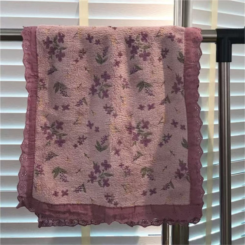 Couple Style Towel With Lace F - Home Textiles Towel Set บทวิจารณ์และราคา