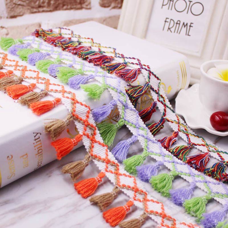 1yard/lot Tassel Fringe trim f - Home Ec Textiles บทวิจารณ์และราคา