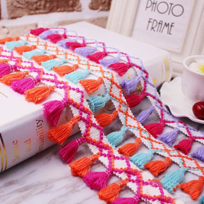 1yard/lot Tassel Fringe trim f - Home Ec Textiles บทวิจารณ์และราคา