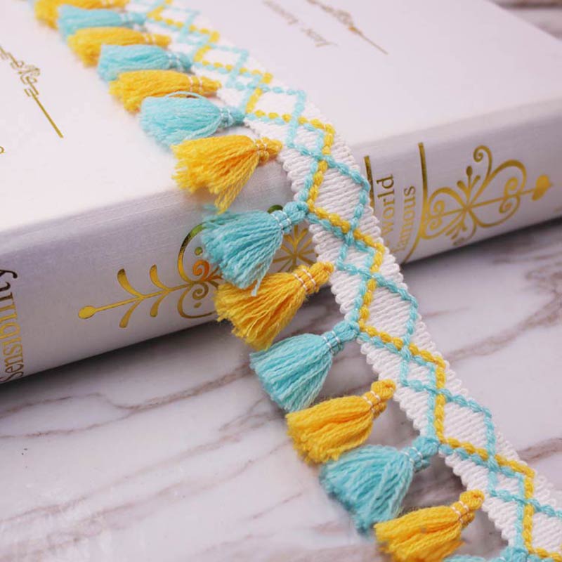 1yard/lot Tassel Fringe trim f - Home Ec Textiles บทวิจารณ์และราคา