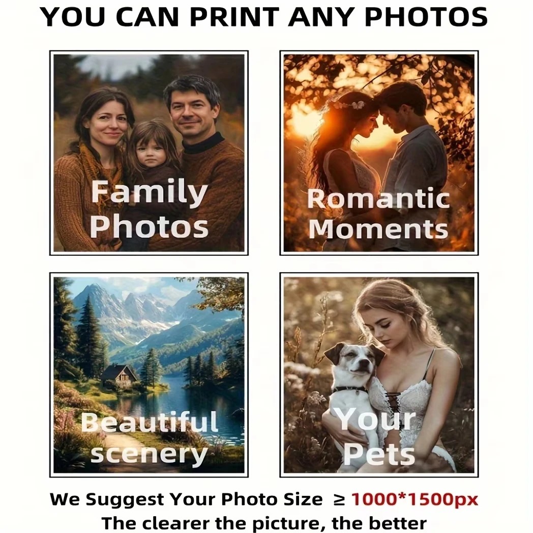 Personalized Photo Canvas, Cus - Home Textiles And Decor บทวิจารณ์และราคา