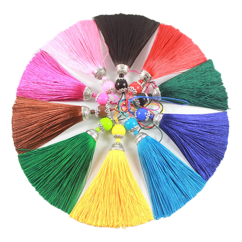 2/5Pcs 8CM Silk Tassel with Ac - Home Ec Textiles บทวิจารณ์และราคา