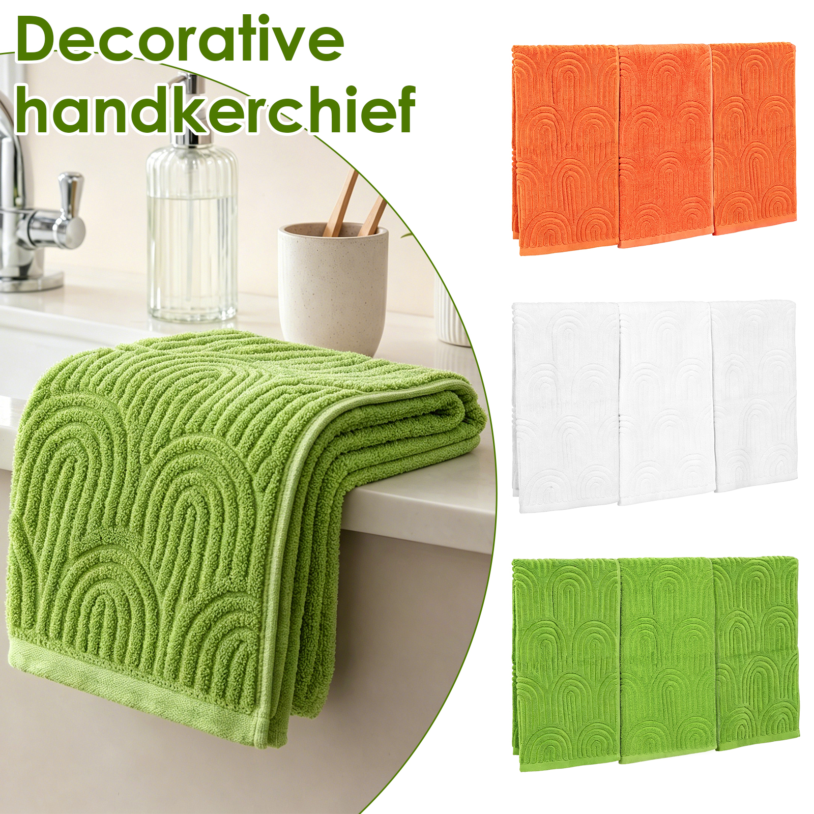 3Pcs Hand Towel Set Soft Cotto - Home Textiles Towel Set บทวิจารณ์และราคา