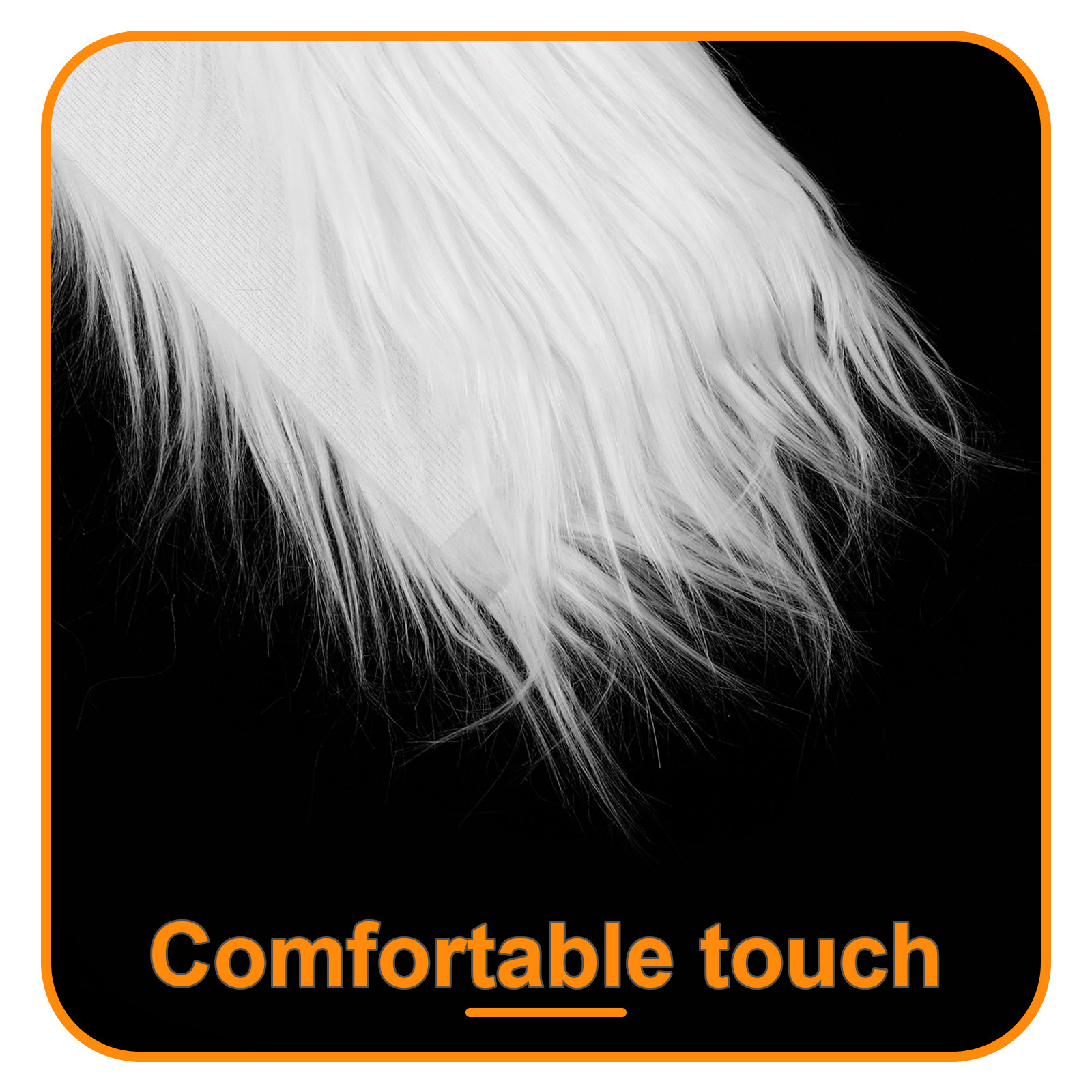 2Pcs Square Long Hair Faux Fab - Home Textiles And Decor บทวิจารณ์และราคา