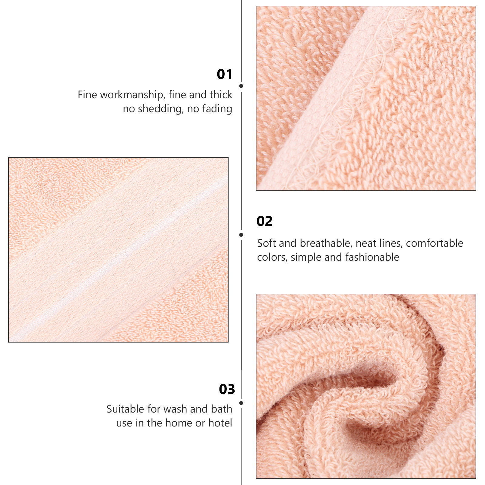 1Pcs Cotton Face Towel Premium - Home Textiles Towel Set บทวิจารณ์และราคา