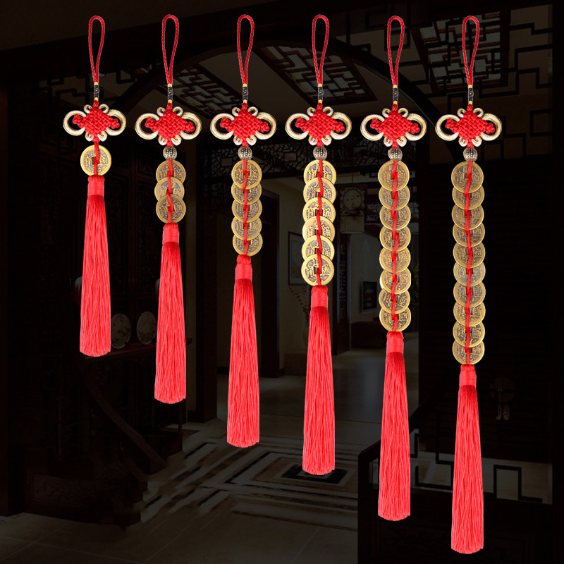 Chinese knot Ancient coin Tass - Home Ec Textiles บทวิจารณ์และราคา