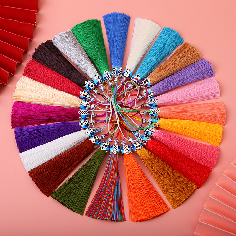 5/10Pcs 8cm Silk Tassel Fringe - Home Ec Textiles บทวิจารณ์และราคา