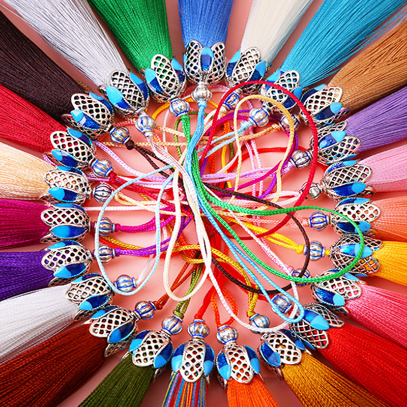 5/10Pcs 8cm Silk Tassel Fringe - Home Ec Textiles บทวิจารณ์และราคา