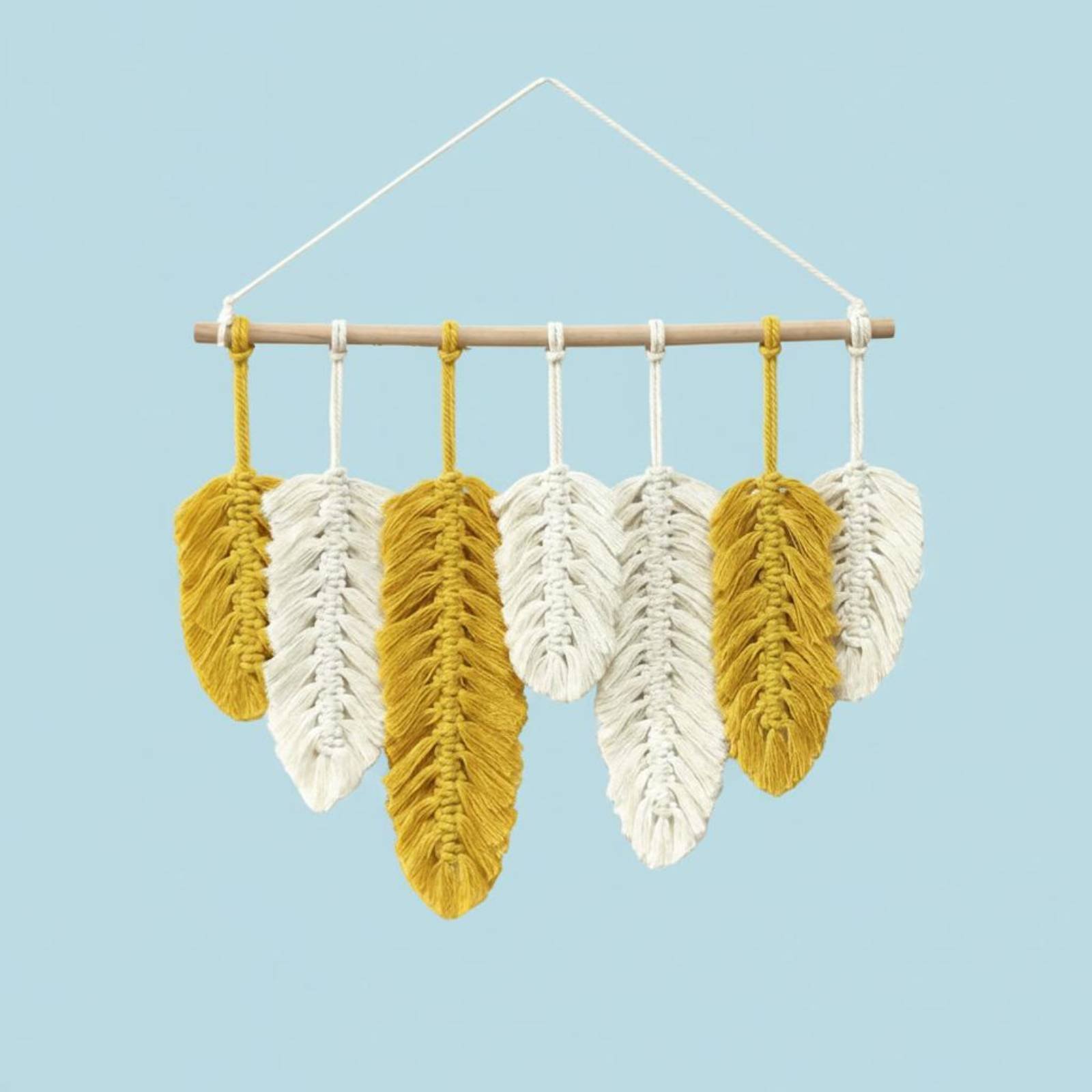 Macrame Feather Wall Hanging H - Home Textiles And Decor บทวิจารณ์และราคา