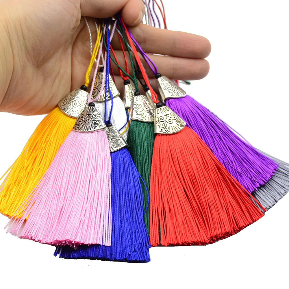 5/10Pcs Silky Handmade Tassels - Home Ec Textiles บทวิจารณ์และราคา