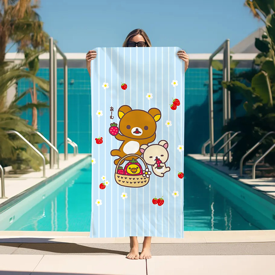 Large Bath Towel Rilakkuma Bea - Home Textiles Towel Set บทวิจารณ์และราคา