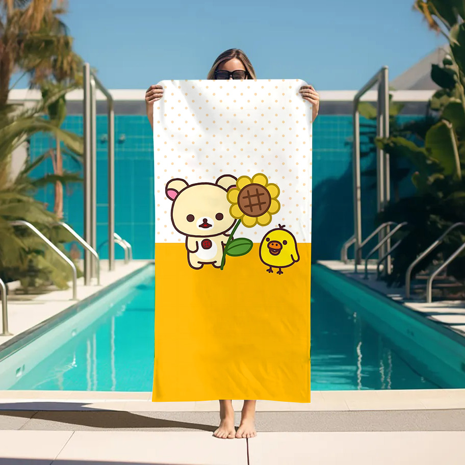Large Bath Towel Rilakkuma Bea - Home Textiles Towel Set บทวิจารณ์และราคา