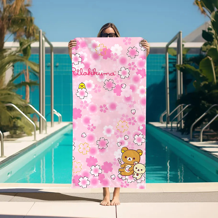 Large Bath Towel Rilakkuma Bea - Home Textiles Towel Set บทวิจารณ์และราคา