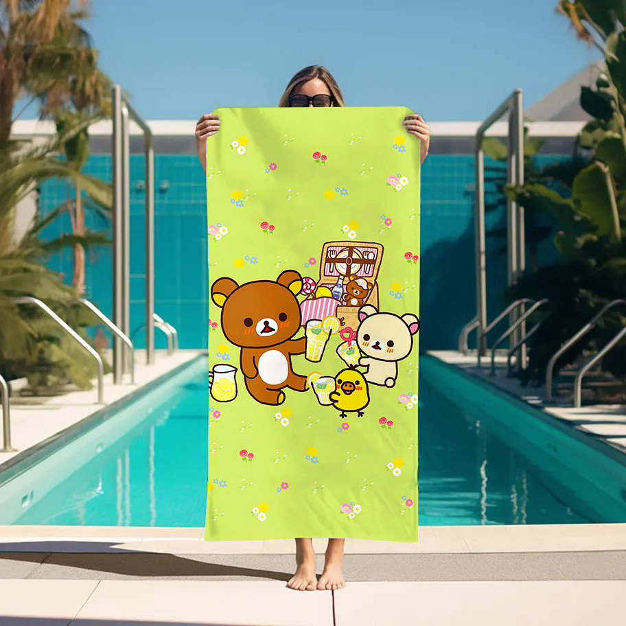 Large Bath Towel Rilakkuma Bea - Home Textiles Towel Set บทวิจารณ์และราคา