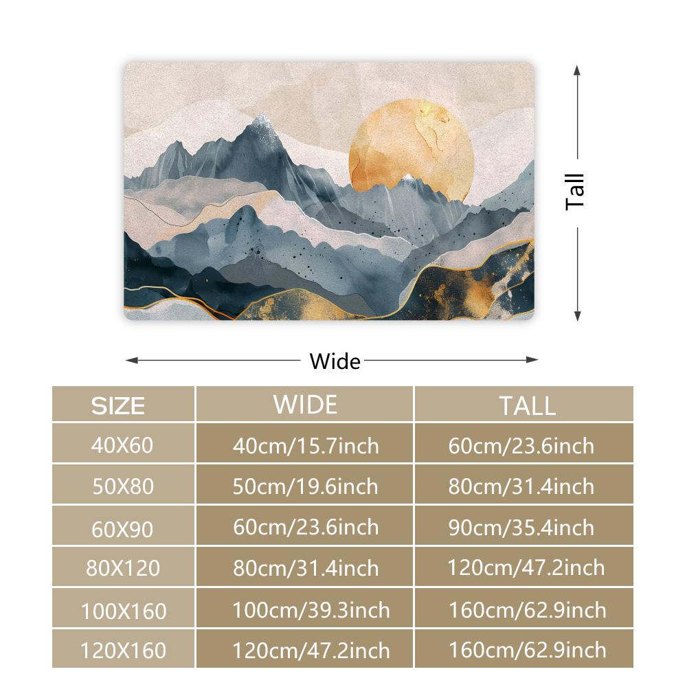 Mountain Land Floor Mat Bedroo - Home Landing Textiles บทวิจารณ์และราคา