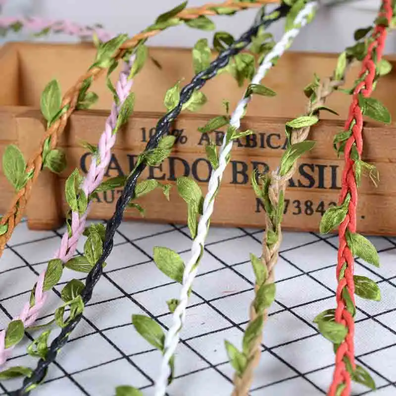 5Meter DIY Hemp rope with Leaf - Home Ec Textiles บทวิจารณ์และราคา