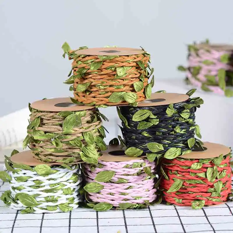 5Meter DIY Hemp rope with Leaf - Home Ec Textiles บทวิจารณ์และราคา
